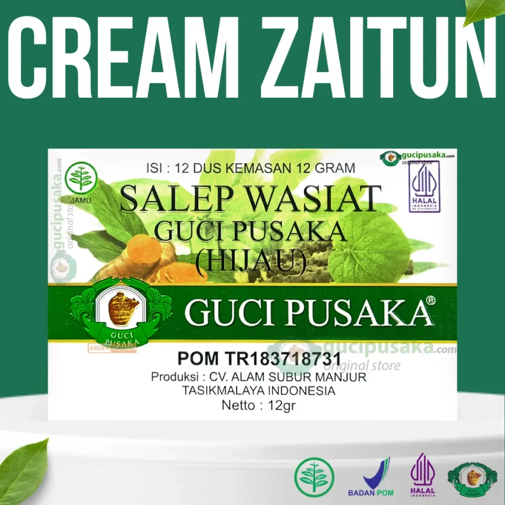 Salep Wasiat Hijau Guci Pusaka (Cream Multiguna)